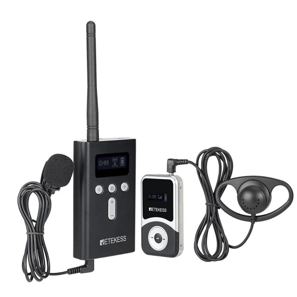 Retekess T130S T131S Sistemas de Guía de Audio para Conferencias y Sesiones de Formación