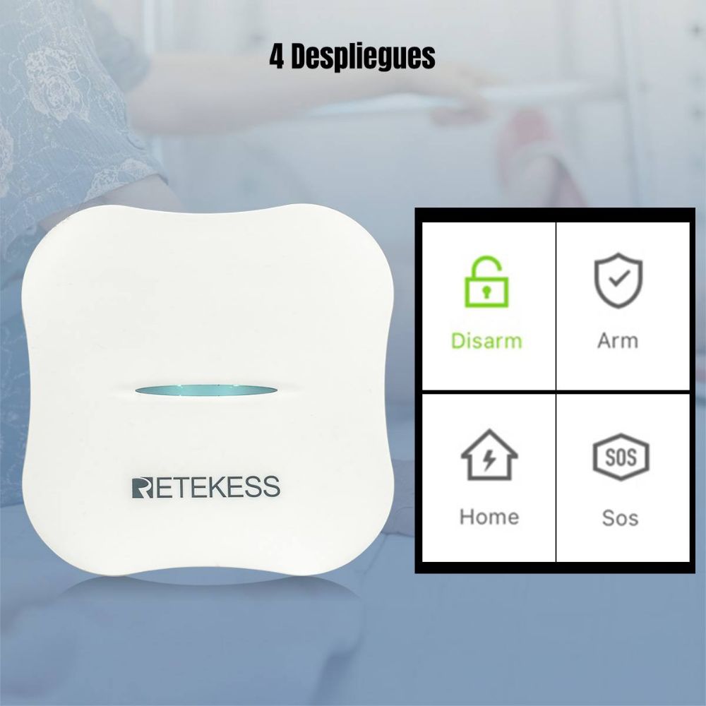 Retekess Serie TH011 de Sistemas de Seguridad para el Hogar Inteligentes con WiFi y Alertas por Aplicación de Cobertura Total