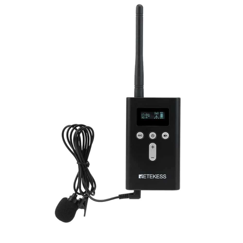 Retekess T130P T131P Sistema de Comunicación Inalámbrica Portátil Sistema Whisper con Estuche de Transporte