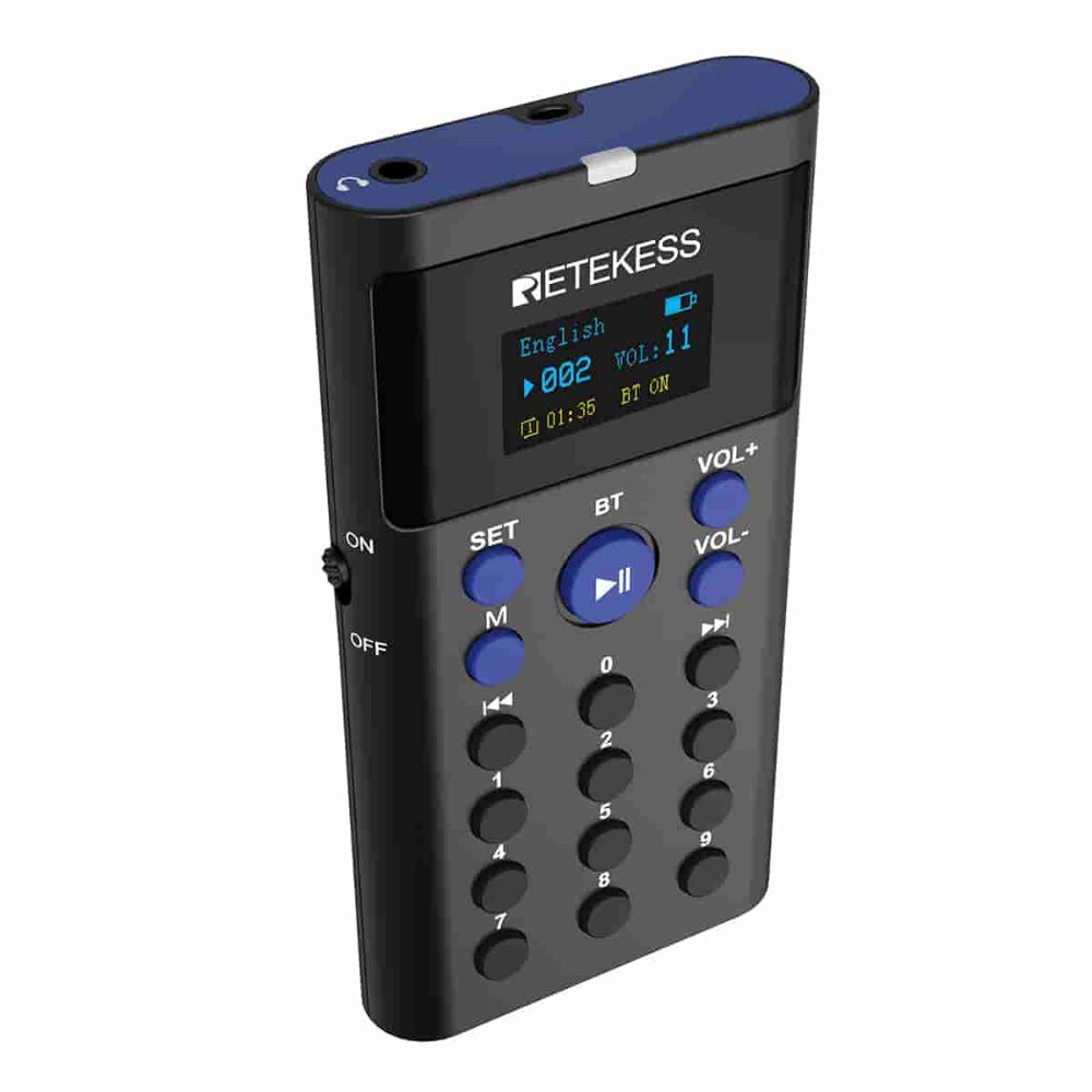 Retekess TT128 Bluetooth Tour Audioguía Autoguiado, Adecuado para Atracciones, Museos, Fábricas y Zoológicos