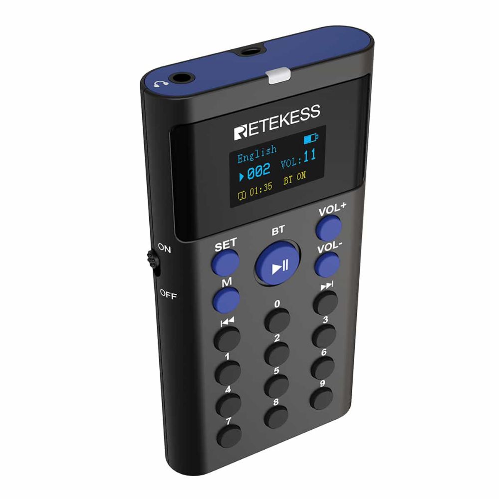 Retekess TT128 Sistema de Audiotour Autoguiado Bluetooth, con Estación de Carga de 28 Puertos, Adecuado para Sitios Turísticos, Museos, Patrimonios Culturales y Centros de Exposiciones