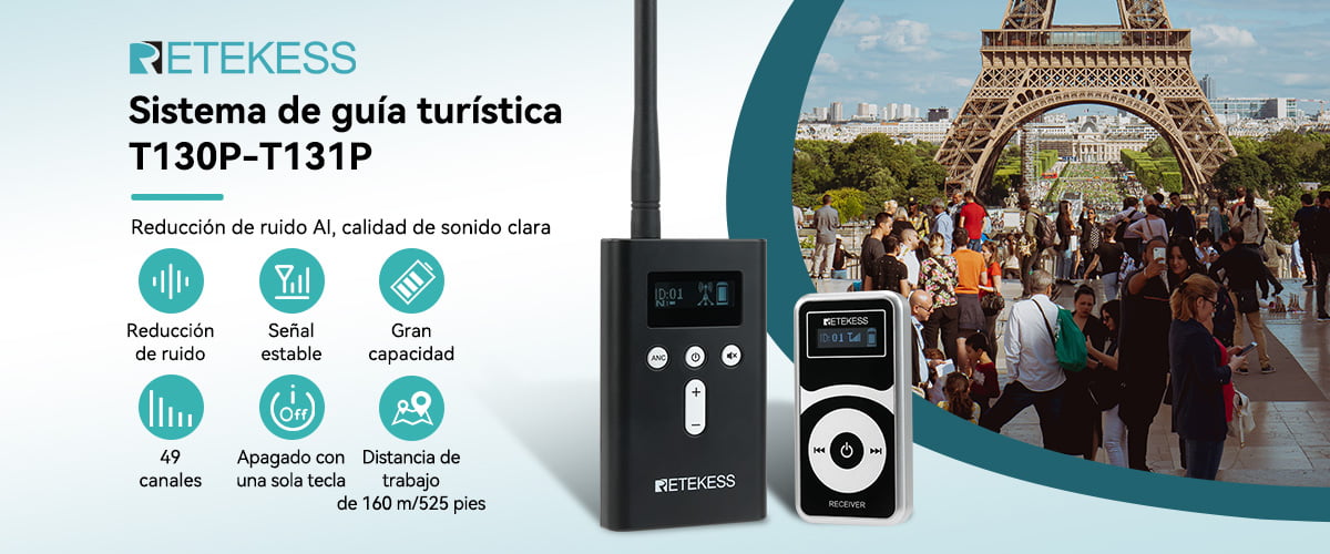 receptor del sistema de guía turística t131p