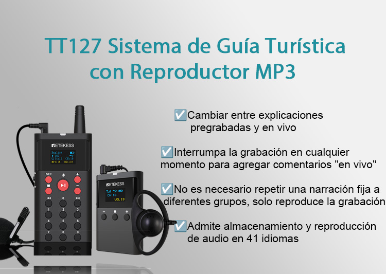 TT127 Sistema de Guía Turística con Reproductor MP3