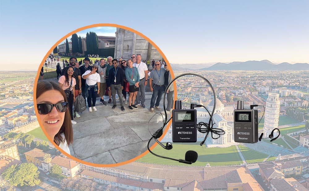 Visite Pisa con el Sistema de Susurros de Retekess