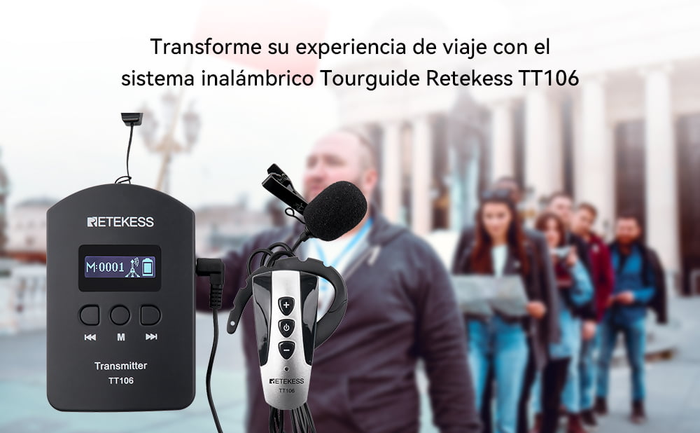 Transforme su experiencia de viaje con el sistema inalámbrico Tourguide Retekess TT106